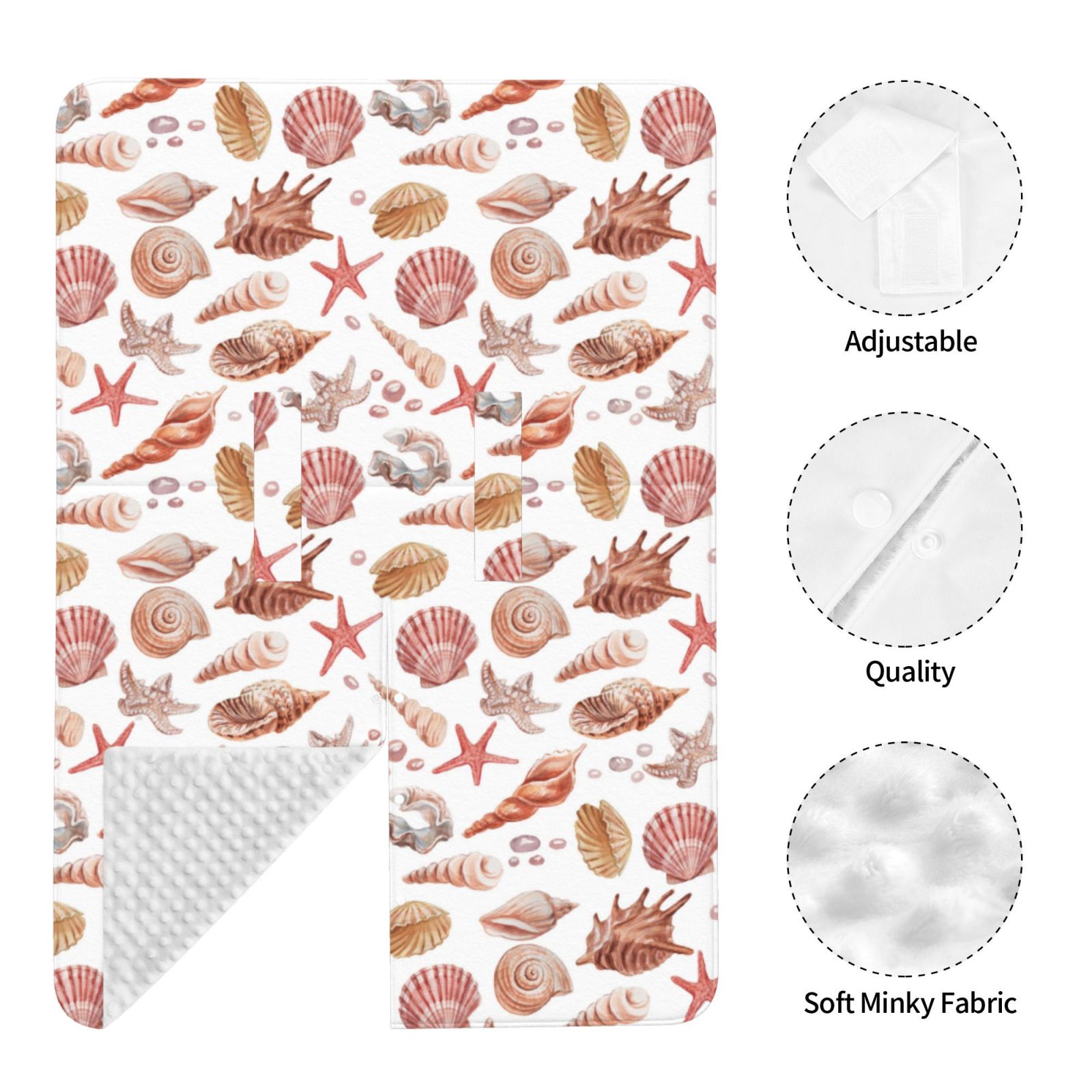 Car Seat Cover Baby - Conch Shell No.J927 Breathable Infant Car Seat Cover for Baby Carseat, Lightweight Comfort Baby Essentials Must Haves Newborn Stuff for Girl Boy