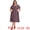Berry Red, variant on DARING DIVA Plus Size Boho V Neck Ruffle Sleeve Midi Dress 1X Berry Red