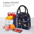 thumbnail image 6 of Haiem Solar System Printed Lunch Bag Women, Lunch Box Lunch Bag for Women, Small Leakproof Cute Lunch Tote Large Capacity Reusable Insulated Cooler Lunch Container, 6 of 6