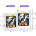 thumbnail image 4 of Happy Halloween German Shepherd Witch Pumpkins Bats Mug Alsatian Dog Lover Gifts Coffee Tea Cup - 13012, 4 of 4