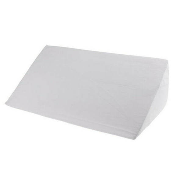 Wedge Pillow for Acid Reflux Relief 4.72" Bed Wedge Pillow for Headboard Triangle Pillow Wedge for Sleeping Post Surgery Legs Back Pain Gerd Snoring,Soft Memory Foam Top & Washable Cover - White