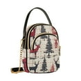 thumbnail image 7 of FORMRS Crossbody Bag for Women Quilted Travel Shoulder Cell Phone Purse with Chain Strap Handbag, Red Deer, 7 of 7