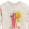 thumbnail image 3 of The Nightmare Before Christmas - Jack Sunset Beach - Toddler And Youth Crewneck Fleece Sweatshirt, 3 of 5
