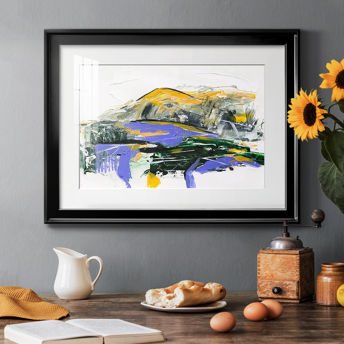 Silent Mountain V Premium Framed Print - Ready to Hang