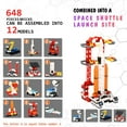 thumbnail image 4 of FUTATA Children's Building Blocks Toys Space Exploration Shuttle Toys For 6 7 8 9 10 11 12 Year Old Boys Kids 12-In-1 Stem Aerospace Building Kit Toy With Launcher Best Gifts For 6-12 Year Old Kids (6, 4 of 8