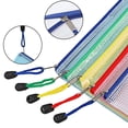thumbnail image 3 of Desiderio Bolsa de malla con cremallera Bolsa para archivos Carpeta con cremallera impermeable Suministros de oficina escolar Bolsa de almacenamiento de viaje, estilo: estilo2;, 3 of 5