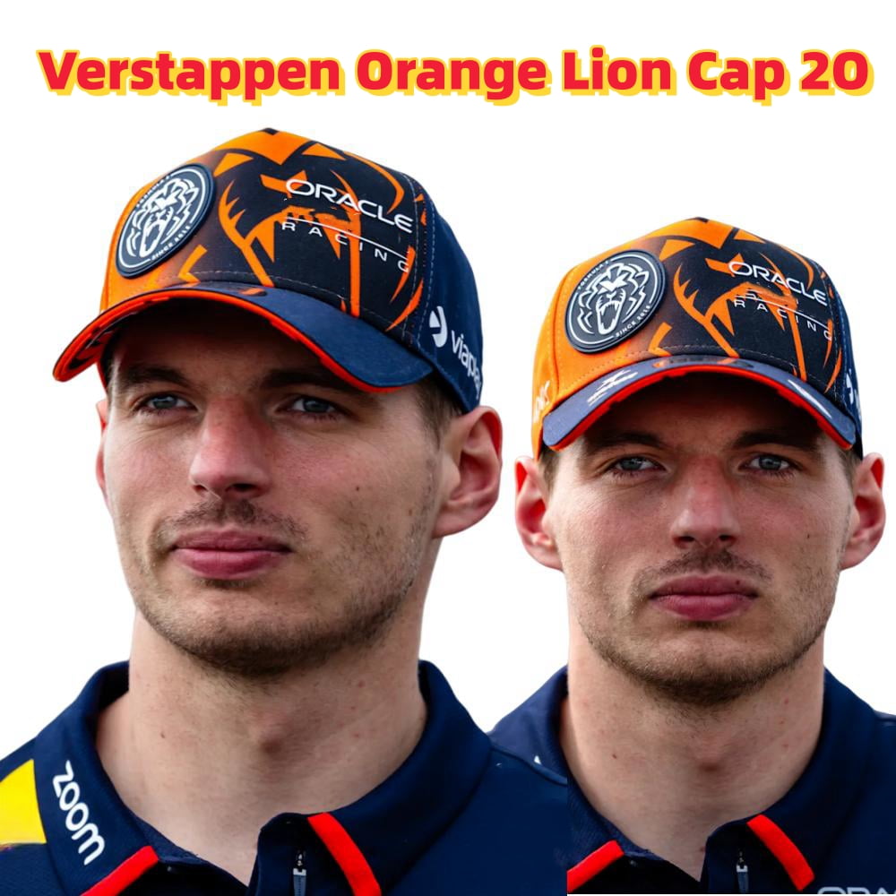 2024 Max Verstappen Orange Lion Driver Cap 20 F1 team Orange Lion