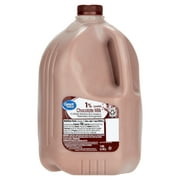 Great Value Milk 1% Lowfat Chocolate Gallon Plastic Jug