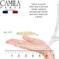 thumbnail image 6 of Camila Paris CP2879 3.255 inch French Banana Clip Hair Comb Tokyo Round Girls Ponytail Holder Interlocking Banana Combs For Volume Thick Hair. Fashion Styling Hair Accessories for Women Made in France, 6 of 29