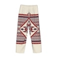 thumbnail image 3 of Lsque Fashion Tatreez Print Men's Pajama Pants, Lounge Pant - Comfortable Home Wear,Elastic Waistband, Stylish Design-Large, 3 of 9