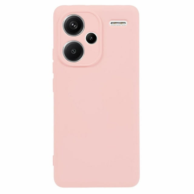 For Xiaomi Redmi Note 13 Pro+ 5G Cell Phone Case 2.0mm Scratch-resistant Soft TPU Back Cover - Pink