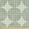 thumbnail image 2 of Ambesonne Geometric Fabric by the Yard Upholstery, Round Pattern with Stripe, 2 Yards, Pearl Charcoal Grey, 2 of 5