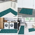 thumbnail image 5 of Teal Christmas Star Pattern Kitchen Rugs Sets Of 2,Anti Fatigue Kitchen Mat Rugs Non Slip Washable,Decorative Kitchen Floor Mats for Kitchen,Sink,Laundry,17"x30"+17"x47", 5 of 7