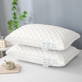 thumbnail image 3 of Funda de almohada a cuadros de tejido suave, tamaño estándar 18.9x29.1x5.9in, tejido de punto transpirable, agradable para la piel, decorativo, beige, sin forro, ligero, 1 pieza, 3 of 5