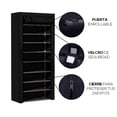 thumbnail image 4 of Estante Organizador para Zapatos de 9 Niveles | Acero Inoxidable | Almacenamiento de Calzado | Tela Impermeable | Zapatero Armable para 27 Pares, 4 of 5