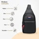 thumbnail image 5 of Bolsa Impermeable de Nylon Del Pecho de los Hombres - Paquete Frontal Elegante - Bolsa Multicapa de Gran Capacidad Bolsa de Cuerpo Cruzado Pequeña, 5 of 8