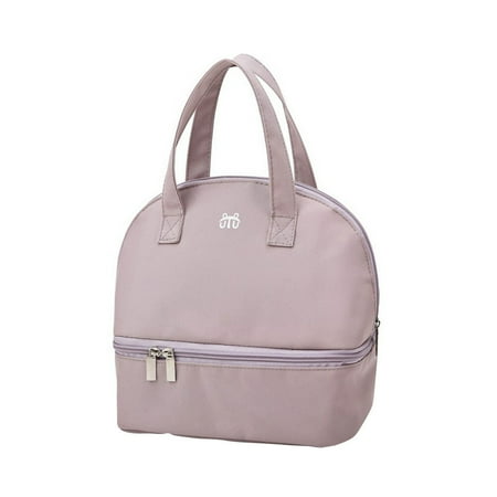 

1Pc Baby Bottle Tote Bag Polyester Zipper Storage Bag Fresh Keeping Bag Purple