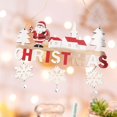thumbnail image 6 of HILABEE Wooden Christmas Hanging Pendant Plaque Sign Wall Xmas Decor Holiday with Bells Door Hanging Sign for Office Nursery Festival Santa Claus, 6 of 8