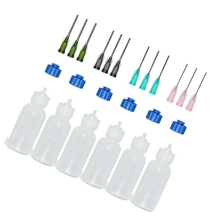 Milue 1Set Leakproof 30ml Needle Tip Squeeze Bottle for Men and Women in Office