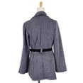 thumbnail image 2 of Oxford Circus Glam Long Sleeves Single Breasted Open Drapped Front Belted Coat, 2 of 4
