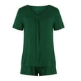 thumbnail image 5 of gakvbuo Set For Womens Pajama Sets Split 2 Piece Outfits V Neck, 5 of 9