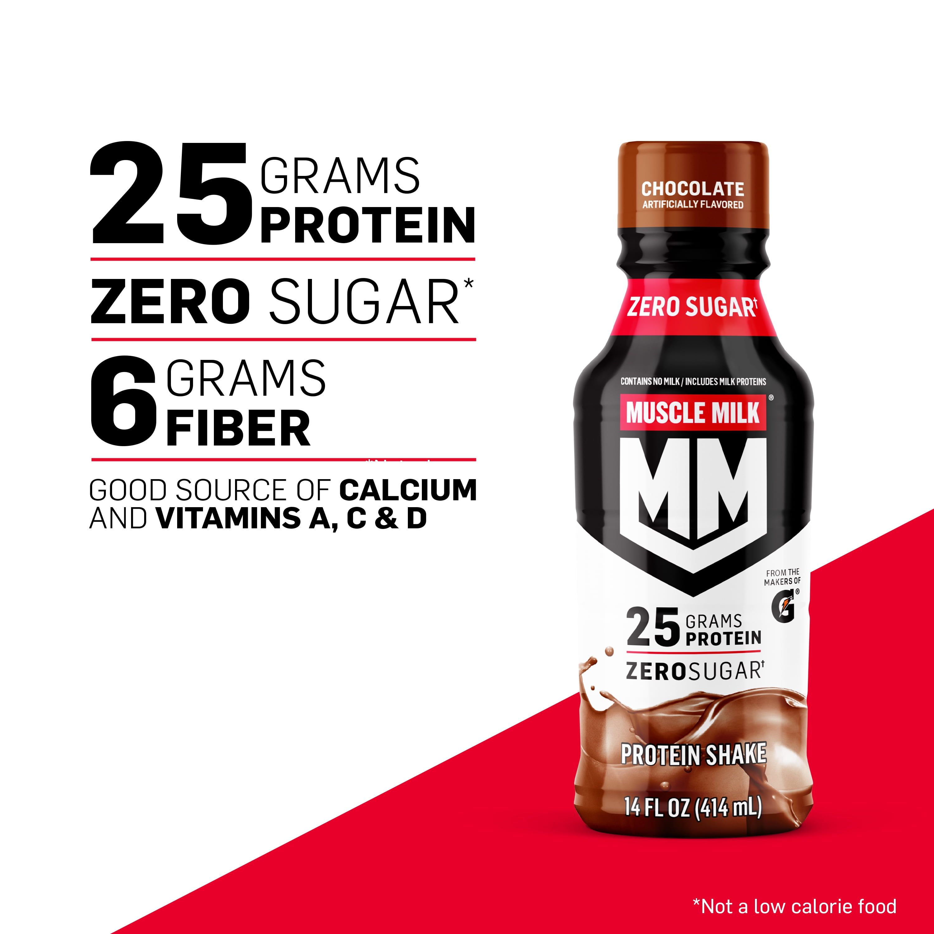 Muscle Milk Genuine Protein Shake, Vanilla Crème, 14 fl oz, 1 Count Bottle