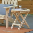thumbnail image 2 of Shine Company Adirondack Round Traditional Wood Foldable Side Table in Beige, 2 of 4