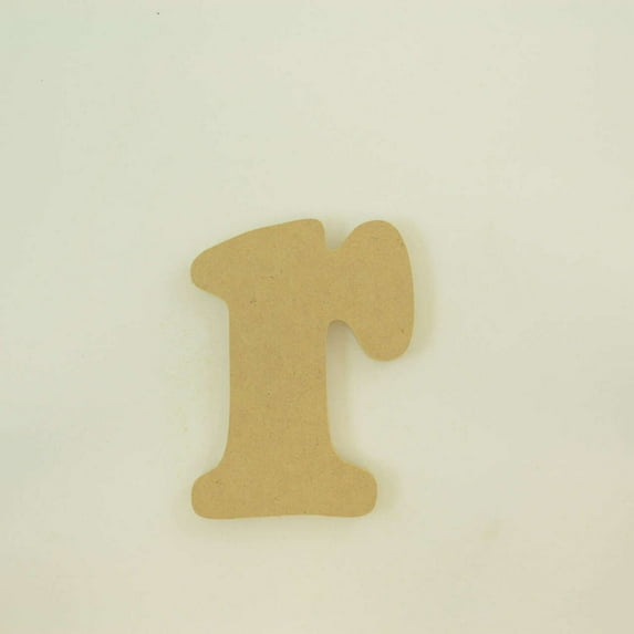 Package of 1, 8 Inch X 3/4" Thickness MDF Letter r in The Goudy Heavy Font, Thick, Lower Case for Art & Craft Project, Made in USA
