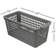 thumbnail image 2 of 6-Pack Slim Plastic Storage Basket/Bins Organizer, 2 of 7