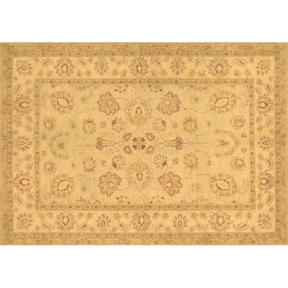 Ahgly Company Indoor Rectangle Oriental Brown Traditional Area Rugs, 5' x 7'