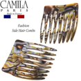 thumbnail image 3 of Camila Paris CP2332/2 French Hair Side Comb 2 Pack Handmade Small Onix, Flexible Durable Cellulose Hair Combs, Strong Hold Hair Clips for Women, No Slip Styling Girls Hair Accessories, Made in France, 3 of 9