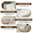 thumbnail image 3 of HIUU Cream Style Adult Bean Bag Chair,Bean Bag Chair,White fireside chair, 3 of 8