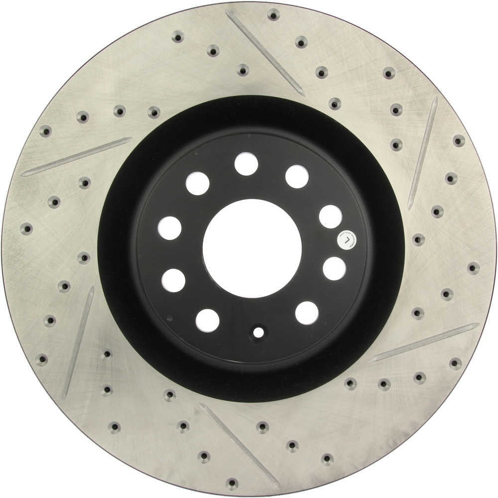StopTech 09 VW Passat CC / 06-09 Passat Slotted & Drilled Left Front Rotor Fits select: 2008 VOLKSWAGEN R32, 2006-2008 VOLKSWAGEN PASSAT