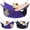 Purple + Pink, Purple + White, Black + White, variant on BURIBURI 3 Pcs Guinea Pig Hammock, Rat Ferret Hanging Hammock Guinea Pig Accessories for Small Animals Chinchilla Hamster Parrot Sugar Glider Ferret Squirrel (11"×11")
