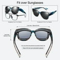 thumbnail image 4 of TINHAO Polarized Sunglasses Over Glasses for Women Men, Fit Over Glasses Sunglasses with Square Oversized UV Protection, 4 of 7