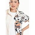 thumbnail image 4 of Blusa estampado unico Roman Fashion / Juvenil, 5108 (Cafe /Jaguar) beige CH, 4 of 6