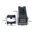 thumbnail image 4 of Intelligent PID Temperature Control Kit with Digital Display Controller (AC100-240V, 0-1300°C), SSR-40DA Relay (40A, AC24-380V), and 1M K-Type Thermocouple Probe (M6 Thread) – High Precision,, 4 of 6