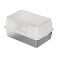thumbnail image 3 of Caja de arena para gatos, bandeja de arena de lado alto, antisalpicaduras, contenedor de arena para gatos de lado alto, bandeja de arena para mascotas 50cmx35cmx28cm, 3 of 8