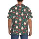 thumbnail image 3 of Balery Santa Claus Camisa Casual de Manga Corta con Botones para Hombre, Texturizada, Estilo Cubano, para Playa, Verano-Small, 3 of 5