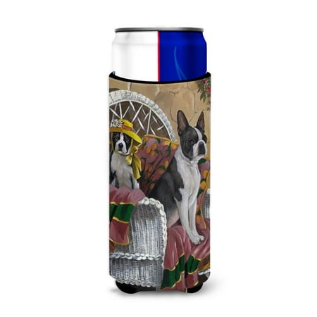 

Carolines Treasures PPP3036MUK 12 oz Boston Terrier Patio Gems Ultra Hugger for Slim Cans