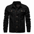 thumbnail image 1 of Chaqueta vaquera de moda para hombre, abrigo de manga larga para hombre, 1 of 5