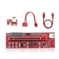 thumbnail image 1 of paramount PCI-E 1X to 16X Adapter Board 6pin Power Quick Speed Extender Video Graphic Card Expansion Desktop PC Supplies 14pro, 1 of 6
