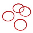 thumbnail image 4 of Anillo de ventilación de aire de CA de 4 piezas, reemplazo decorativo rojo de aleación de aluminio para Mazda MX‑5 2009‑2015, 4 of 12