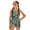 Beagle Floral Print, variant on Tutolipy Mermaid Scales Pattern Girls' One Piece Swimsuit with Cover Up, Mesh Fabric Removable Bra Adjustable Strap Girls Swimsuit for Swimming 15-16 Years Old