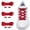 Red, variant on 3 Pairs Flat Elastic No Tie Shoe Laces, Adjustable Stretch Shoelaces for All Shoes