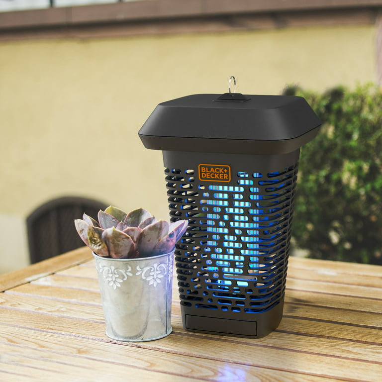 BLACK+DECKER Bug Zapper, Electric UV Insect Catcher & Killer for Flies,  Mosquitoes, Gnats & Other Small to Large Flying Pests