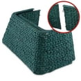 thumbnail image 5 of 22-Inch Water Hyacinth Christmas Tree Collar, Woven Tree Square Base Cover with Cord Cut Out, Green, 5 of 7
