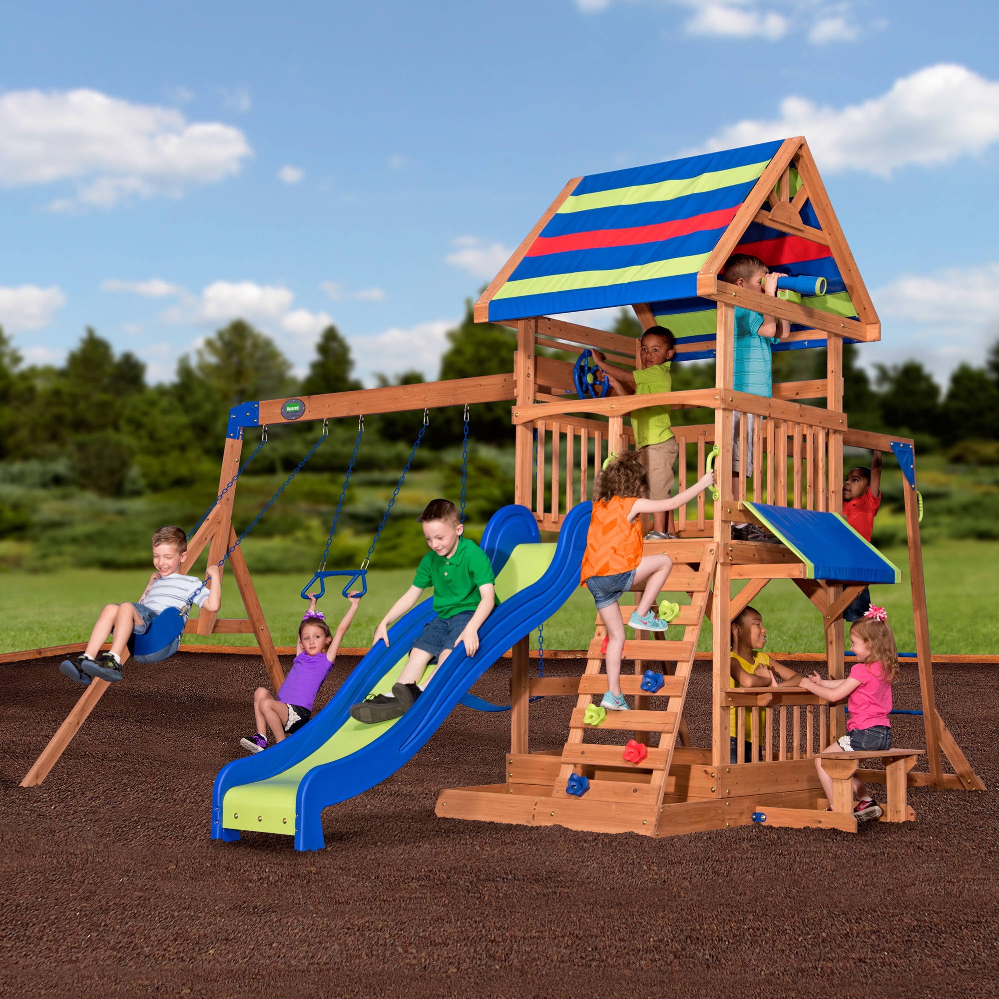 backyard discovery madison swing set