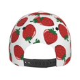 thumbnail image 6 of Daiia Hand Drawn Strawberry print Baseball Cap Men Women Golf Dad Hat Adjustable Original Classic Low Profile Hat Unconstructed Plain Cap, 6 of 9