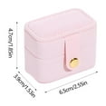 thumbnail image 3 of JilgTeok Small Jewelry Box Organizer for Women Girls, Travel Jewelry Box Mini Jewelry Case Jewelry Storage Organizer Jewelry Organizer Box Display Storage Case for Earring, Ring, Necklace, Bracelets, 3 of 6